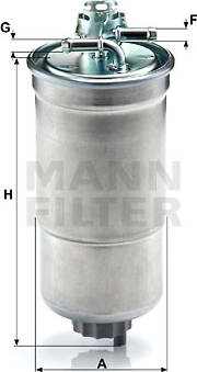 MANN-FILTER Kraftstofffilter 110mm für RENAULT MODUS CLIO WK 939/3 Mister Auto